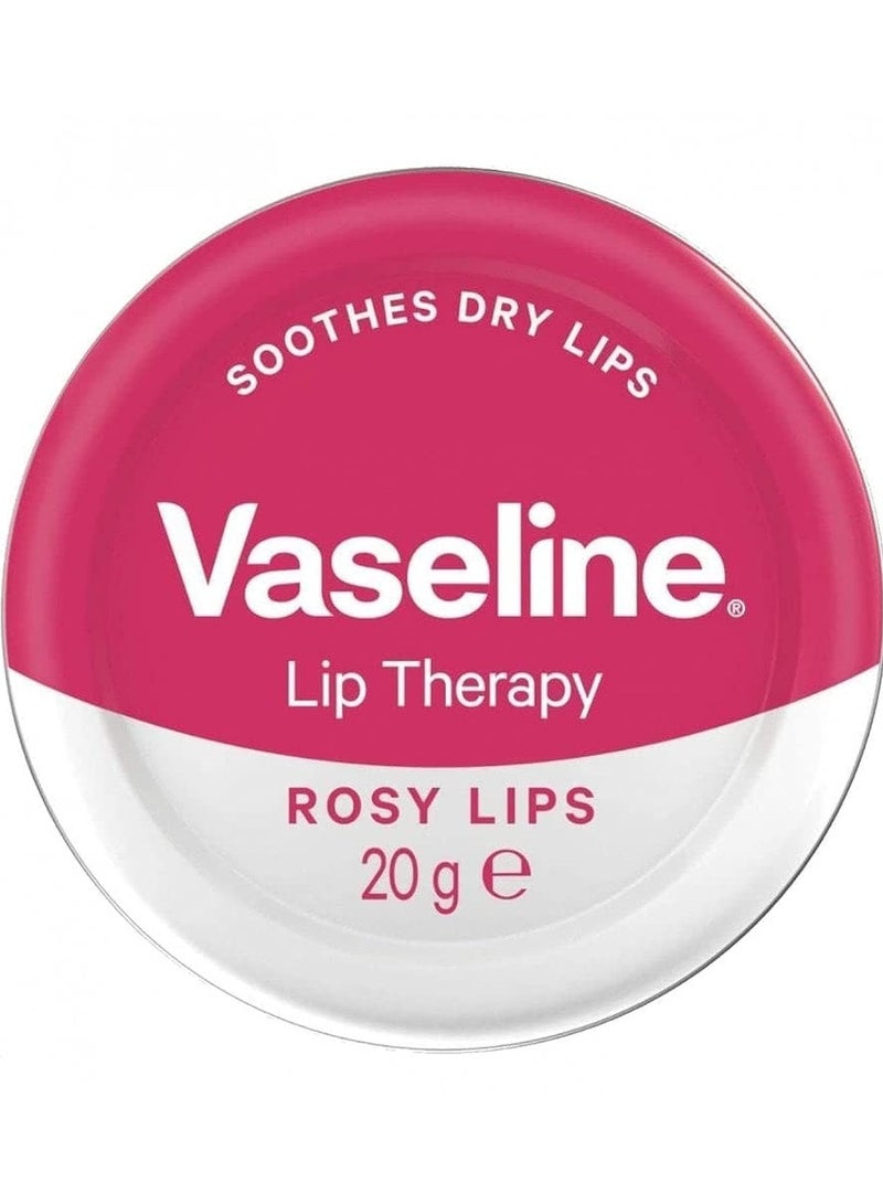 فازلين علاج الشفاه الوردي، يهدئ الشفاه الجافة، 3 × 20 جم - Image 2