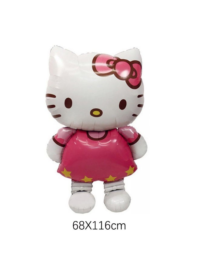 هالو كيتي ديكور حفلة موضوع الحفلة مجموعة بالونات للأطفال - Image 5
