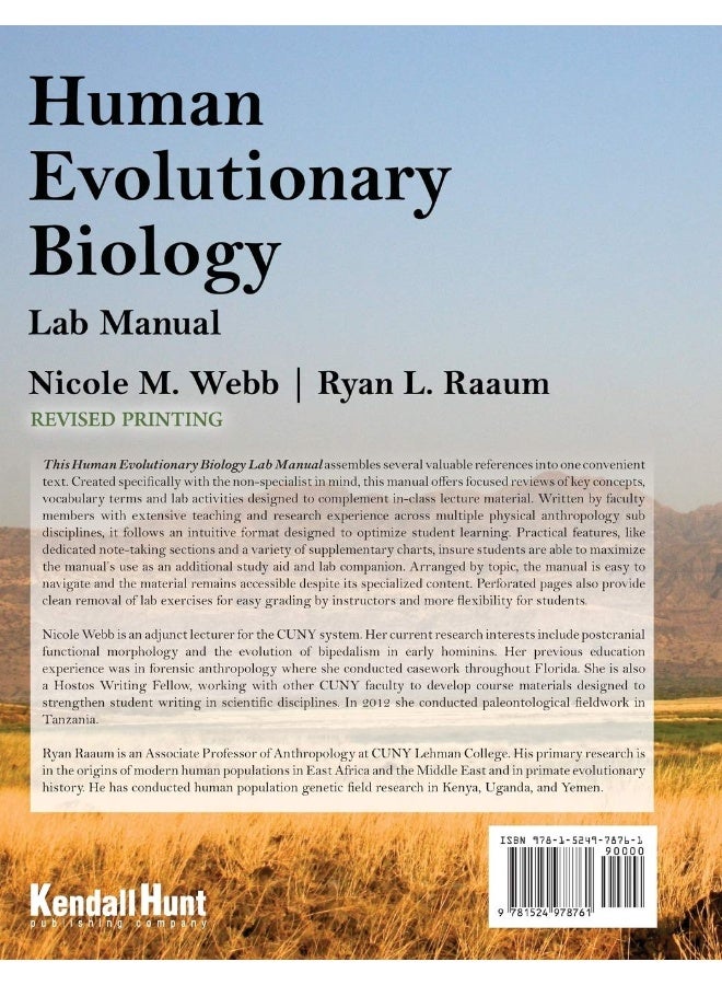 Human Evolutionary Biology Lab Manual - Image 2
