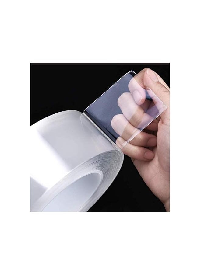 PROMASS - promass 10M Thickened Self Adhesive Caulk Strip Sealant Tape Caulk Sealer Decorative Trim Strong Waterproof Caulking Adhesive Transparent Kitchen and Wall Mildew Sealing Proof Tape - Image 1
