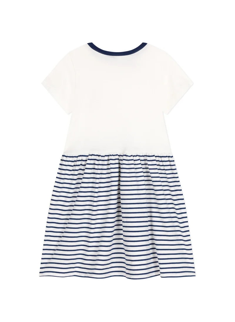 Petit Bateau Little girls' cotton short-sleeved dress