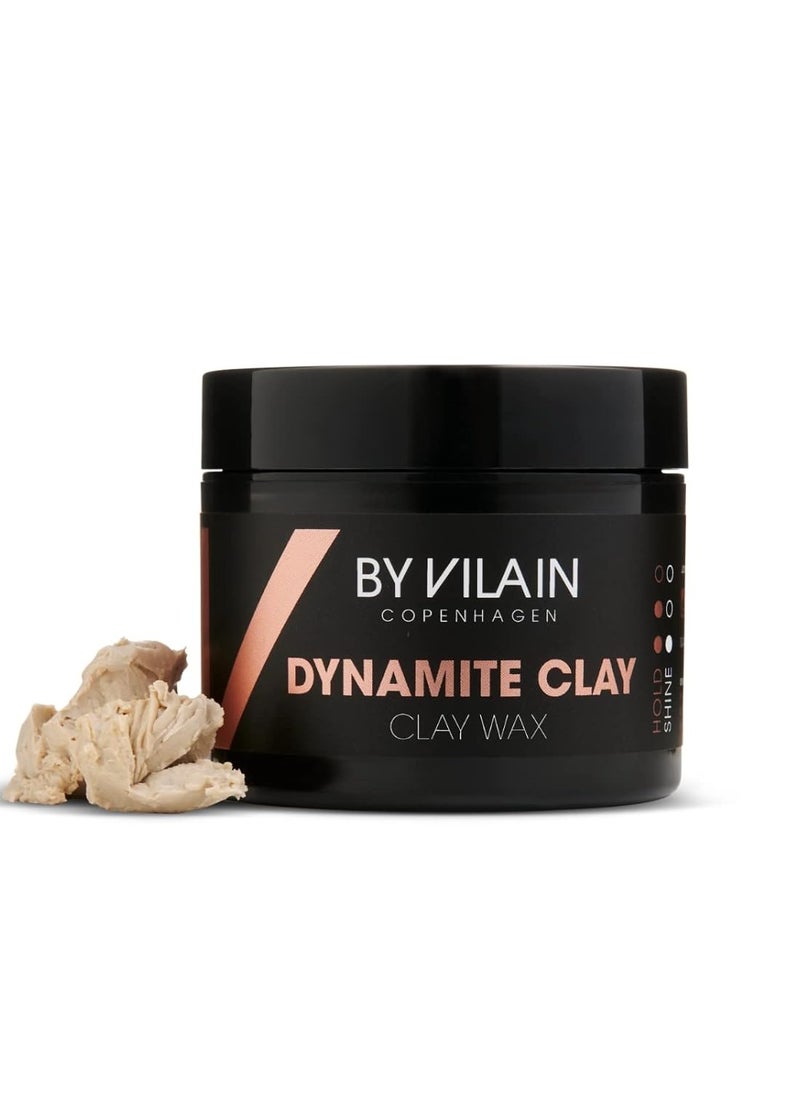 By Vilain By Vilain Dynamite Clay - Professional Hair Styling Wax Super Strong Hold, Matte Finish For All Hair Types Molding Sculpting Pomade Easy to Style for Fullness & Texture Smoothing & Slick Paste 65ml  - Image 4