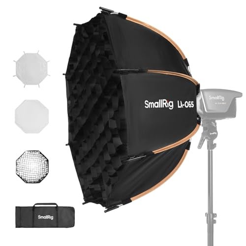 SmallRig LA-O65 Octagonal Softbox, 65cm/25.6in Quick Release Softbox with Carrying Bag, for Bowens Mount COB Lights for SmallRig for Neewer for Aputure for Godox - Image 1
