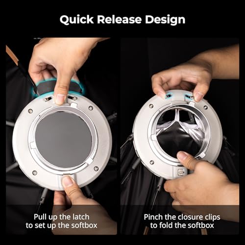 SmallRig LA-O65 Octagonal Softbox, 65cm/25.6in Quick Release Softbox with Carrying Bag, for Bowens Mount COB Lights for SmallRig for Neewer for Aputure for Godox - Image 3