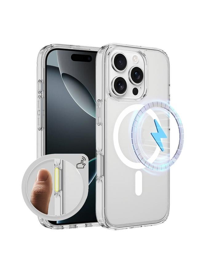 S-TOP Case For iPhone 16 Pro Max Camera Control Button Integrated MagSafe Clear Phone Case - Image 1