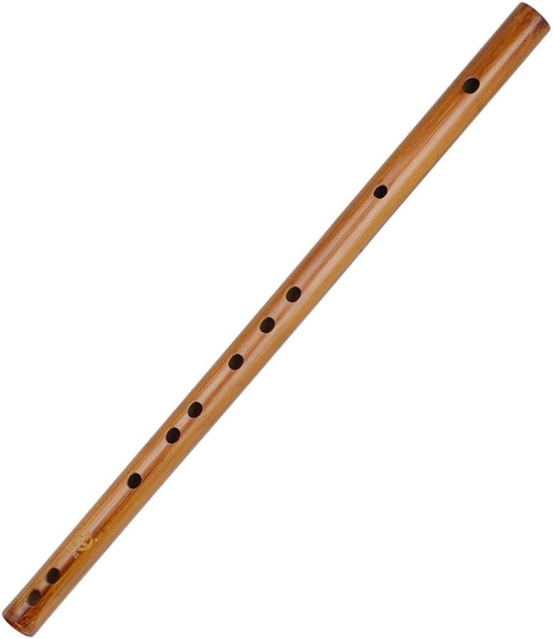 comfrt Wooden Bamboo Flute Indian Chinese Dizi Piccolo Flute Traditional Woodwind Musical Instrument with Bag for Beginner Professional Performance G Key 36CM - Image 1