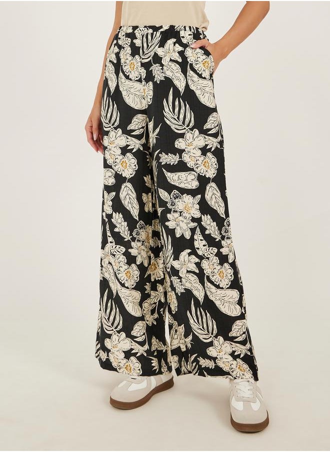Styli - Women Printed Oversized Shirt and Wide Leg Trousers Co-Ords - Image 1