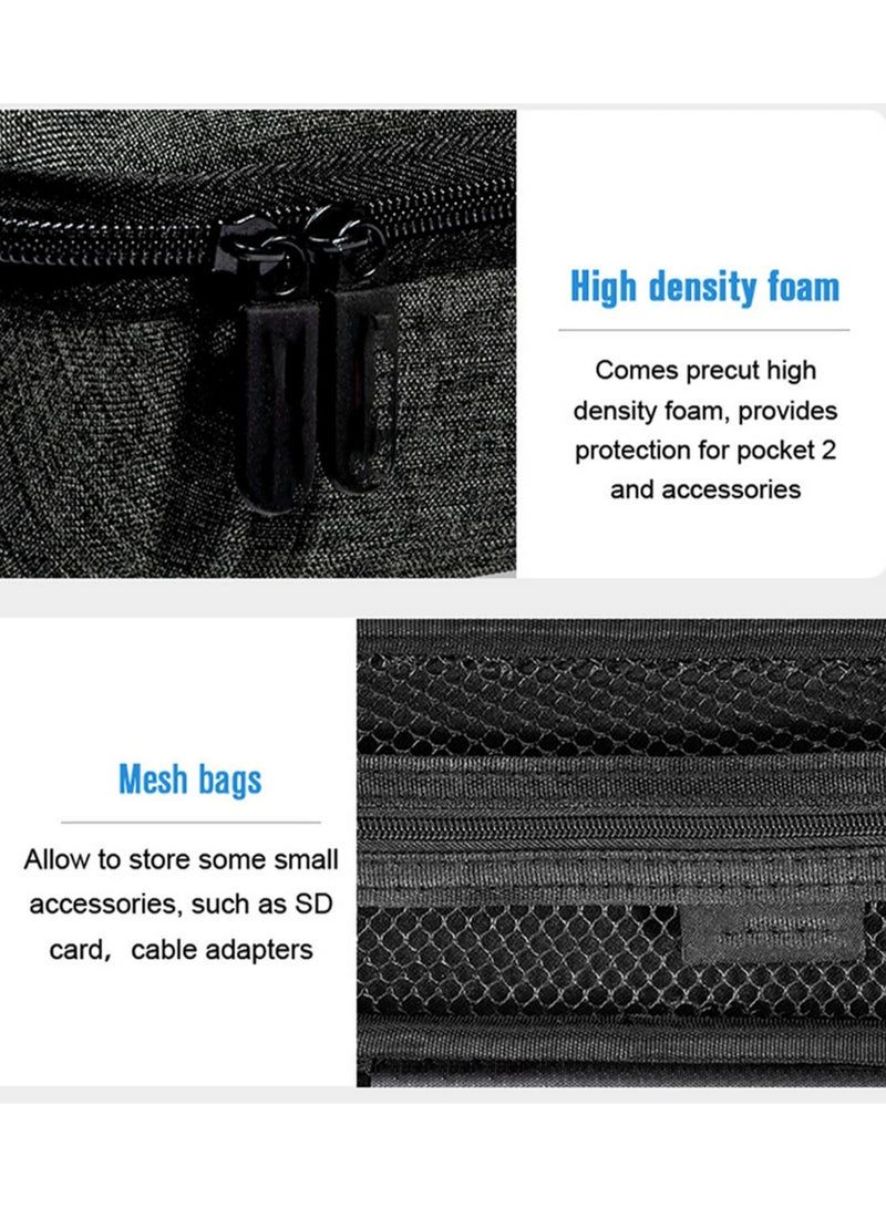 Waterproof PU Carry Case Handbag for DJI Osmo Pocket 2 Gimbal Accessory with Wrist Strap Protective Storage Pouch Travel Organizer Bag - Image 5