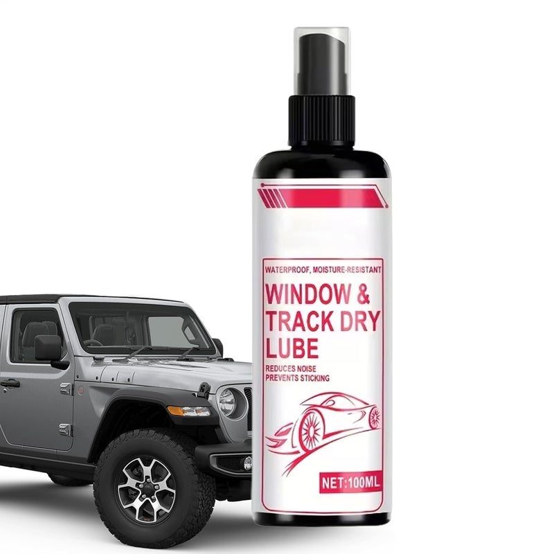 Auto Grease,100ML Noise Reduction Hinge Dry Oil | Waterproof Anti-Moisture Door Hinge Lubricant Spray - for Noise Reduction Stainless Steel Alloy Sliding Tracks Tractor Vehicle - Image 1