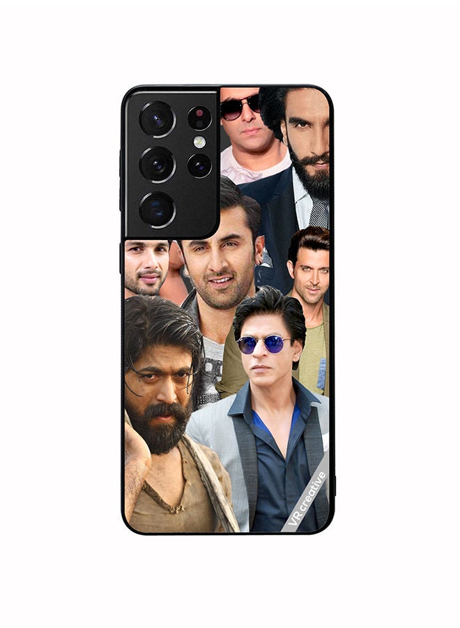 VR CREATIVE Protective Case Cover For Samsung Galaxy S21 Ultra 5G Bolyywood Actors Design Multicolour - Image 1