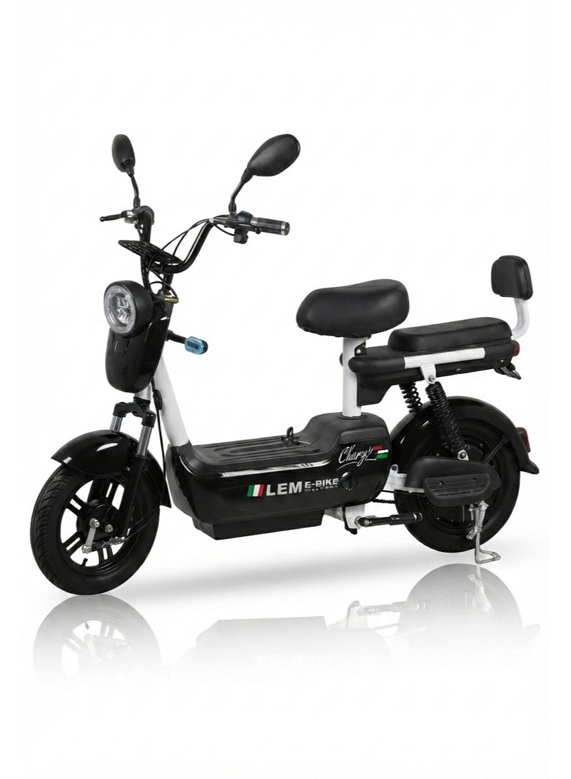High-Performance 48V 400W Dual-Seat Urban Electric Scooter & Moped – Max Speed 45 KM/H, 35 KM Range, 150KG Heavy-Duty Weight Load, Smart Amber Lighting & Ergonomic Comfort Design - Image 1