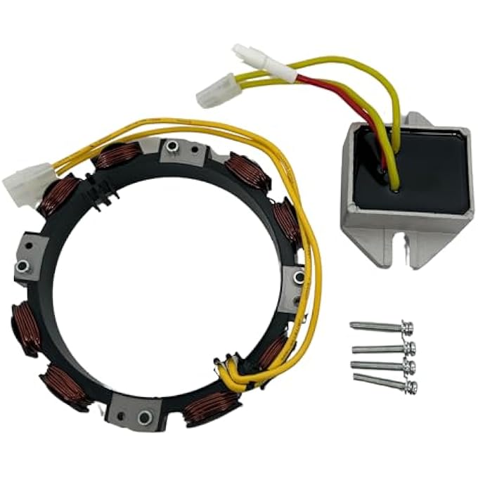 Dosens 592830 10-16 Amp Alternator Compatible for Briggs Stratton 96458 691064 393295 845907 394890 797375 393374 691185 S2546 S1742 SST18 X330 Z225 Z425 Z445 GT235 LT166 with 845907 Voltage Regulator - Image 1