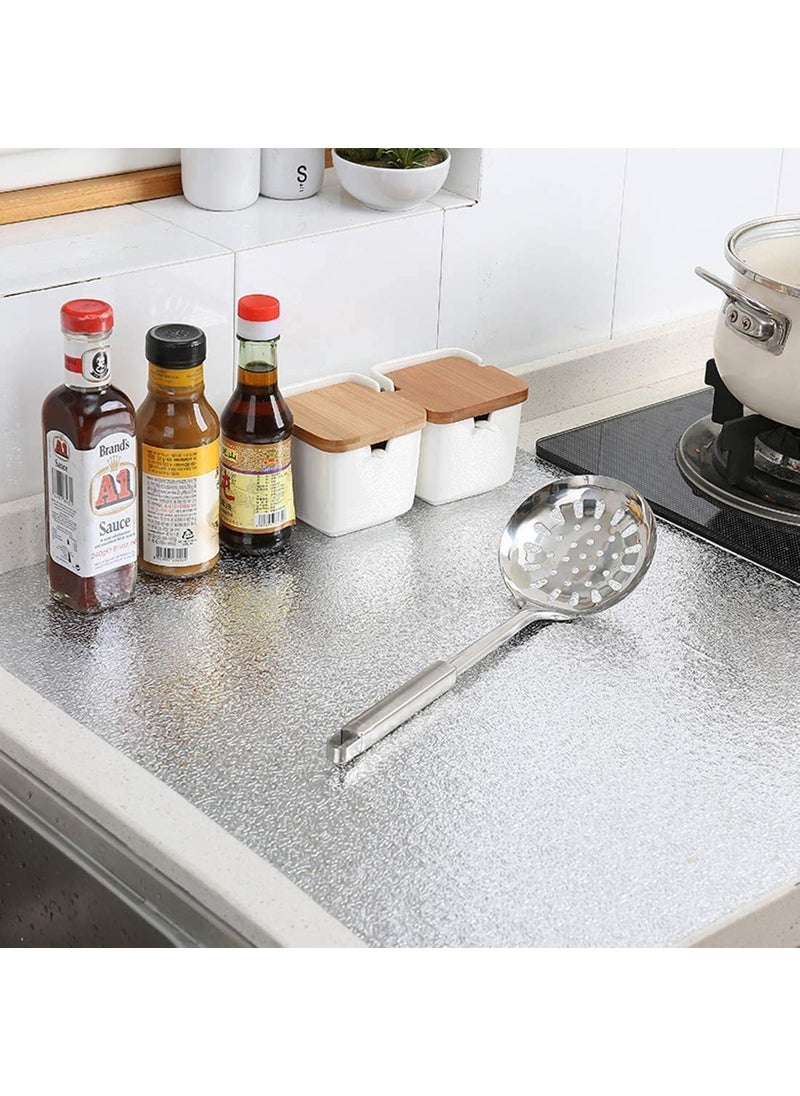 svk dream SVK Dream Waterproof Kitchen Oil-Proof Sticker foil Kitchen Stove Cabinet Stickers self-Adhesive Wallpapers DIY Wall Stickers 30 * 200 CM  - Image 5