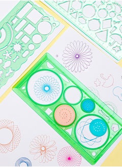 Generic 7-Piece Clear Drawing Ruler Set, Circle Stencil, Children's Drawing Stencil, Plastic Circles Geometric Template, Ruler Stencil Measuring Tool, Geometric Drawings Templates for Architecture, Office, Studying, Designing and Building  - Image 3