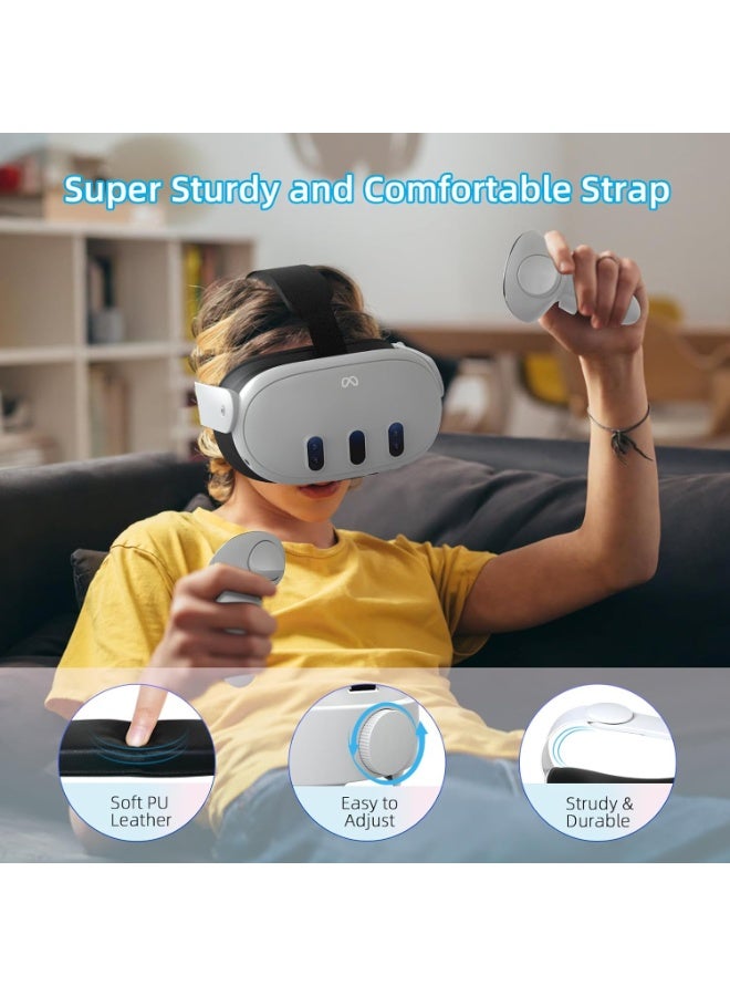 Head Strap Compatible with Oculus Quest 3, Accessories for Meta Quest 3 Adjustable Elite Strap Replacement for Enhanced Comfort Support and Gaming Immersion in VR - Image 5