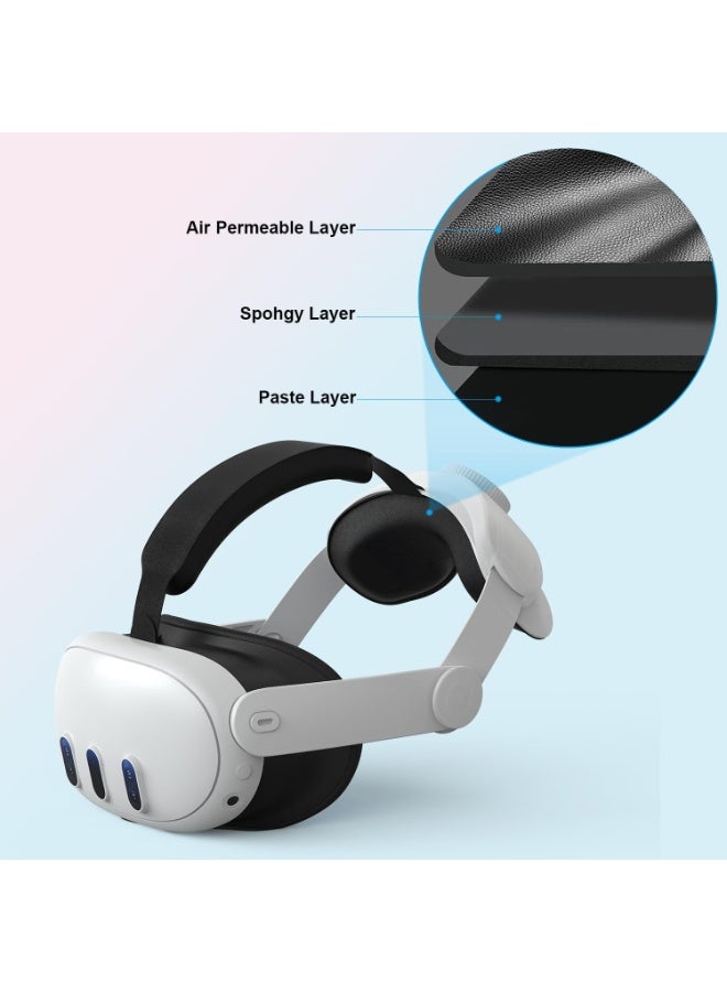 Head Strap Compatible with Oculus Quest 3, Accessories for Meta Quest 3 Adjustable Elite Strap Replacement for Enhanced Comfort Support and Gaming Immersion in VR - Image 3