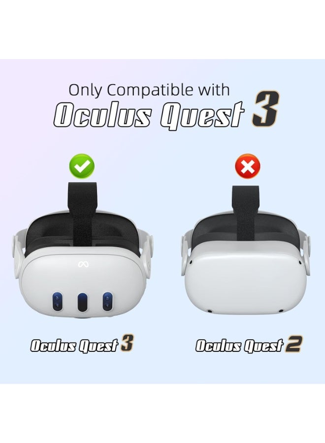 Head Strap Compatible with Oculus Quest 3, Accessories for Meta Quest 3 Adjustable Elite Strap Replacement for Enhanced Comfort Support and Gaming Immersion in VR - Image 2