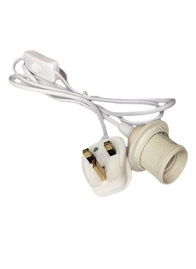Realfrog E27 Lamp Holder Screw Lamp Holder Light Bulb Adapter Pendant Socket Switch power cord  - Image 3