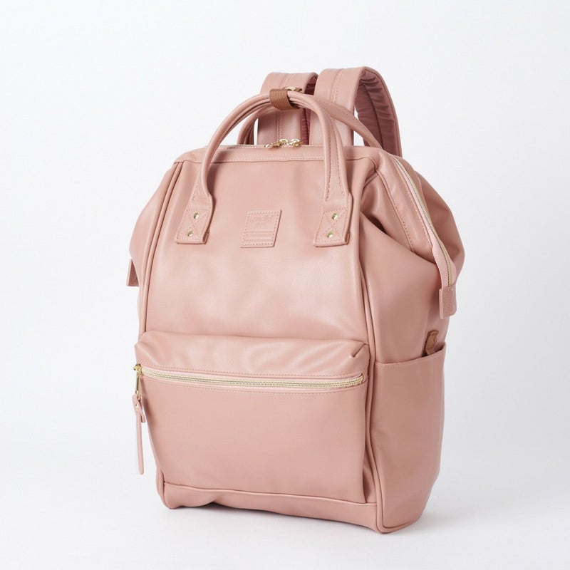 Japanese Lotte Backpack Mouth Gold Leather Travel Backpack Women'S Bag Student Bag Bags Middle Ages Backpack - Image 2