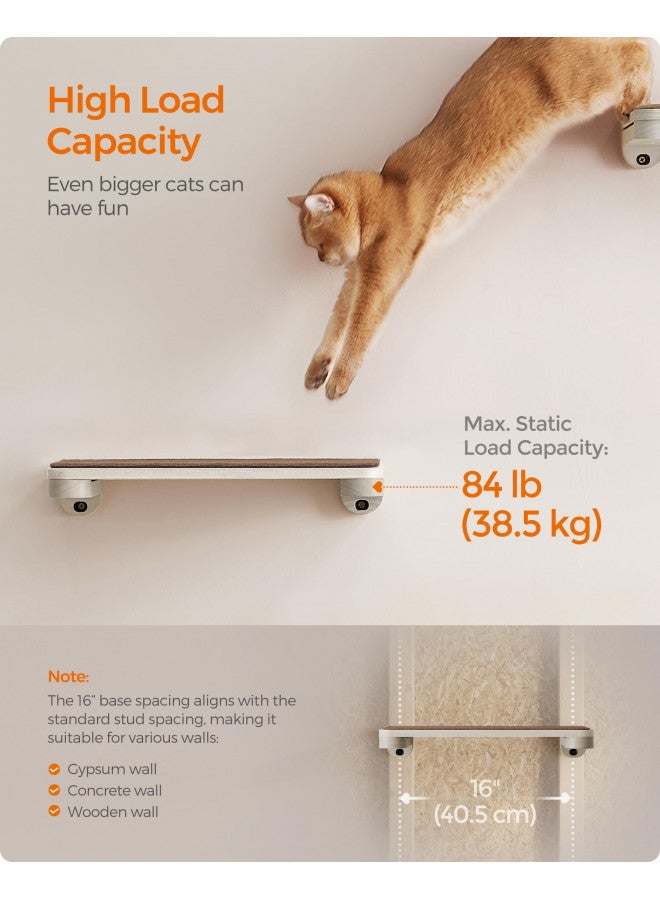 FEANDREA Feandrea Clickat Oasis - Cat Wall Furniture, Set of 5, Cat Wall Shelf, Wall-Mounted Cat Hammock, Scratching Post, Cave, Extremely Quick Assembly, Unlimited Expandability, Replaceable Module and Parts  - Image 2
