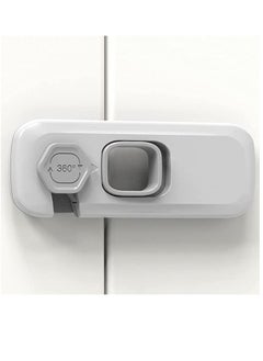 KASTWAVE 5 pcs Baby Proofing Safety Lock Child Safety Cabinet Latches U Shaped Baby Safety Latches for Furniture Kitchen Toilet Seats Light Grey Lock Window Lock Kids  - Image 3