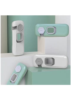 KASTWAVE 5 pcs Baby Proofing Safety Lock Child Safety Cabinet Latches U Shaped Baby Safety Latches for Furniture Kitchen Toilet Seats Light Grey Lock Window Lock Kids  - Image 5