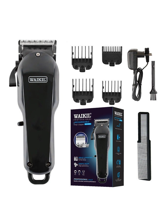 WAIKIL Cordless Hair Clippers The Cutter Head Can Be Disassembled And Washed Hair Accessories Black - Image 1