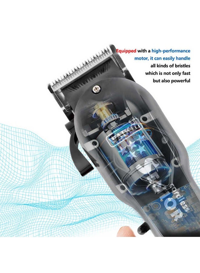 WAIKIL Cordless Hair Clippers The Cutter Head Can Be Disassembled And Washed Hair Accessories Black - Image 2