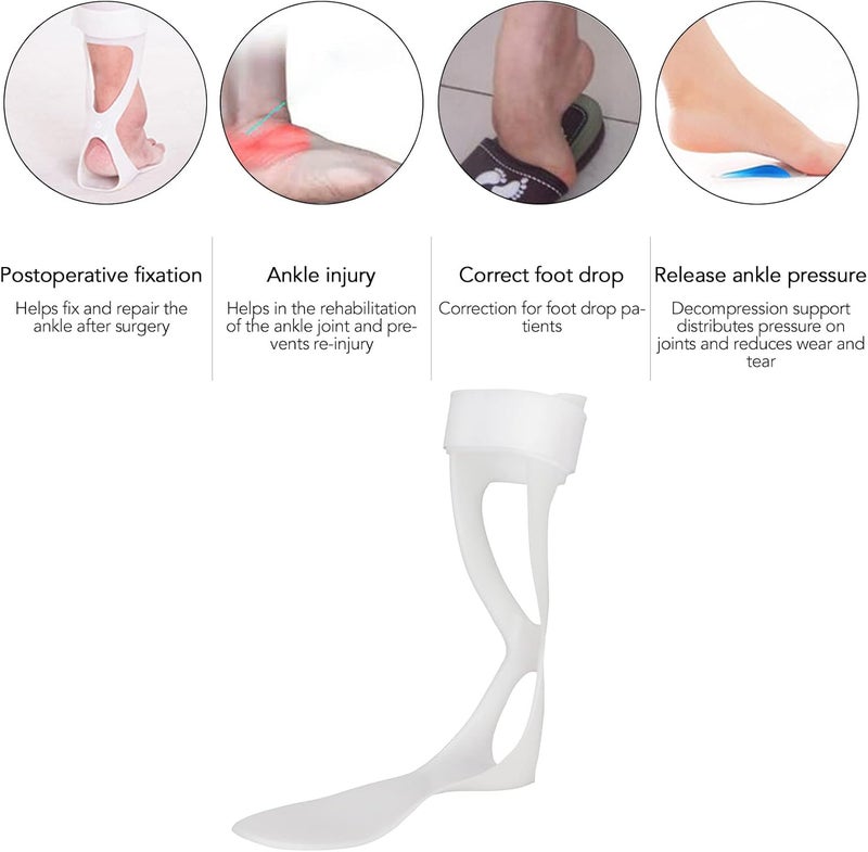 cheekyglo Drop Foot Corrector, Ankle Foot Orthosis Support, Foot Drop Brace Splint Ankle Foot Orthosis Walking, Ankle Foot Orthosis Straightener AFO Support Splint Ultra Slim Cuttable Assi (L Left Foot) - Image 4
