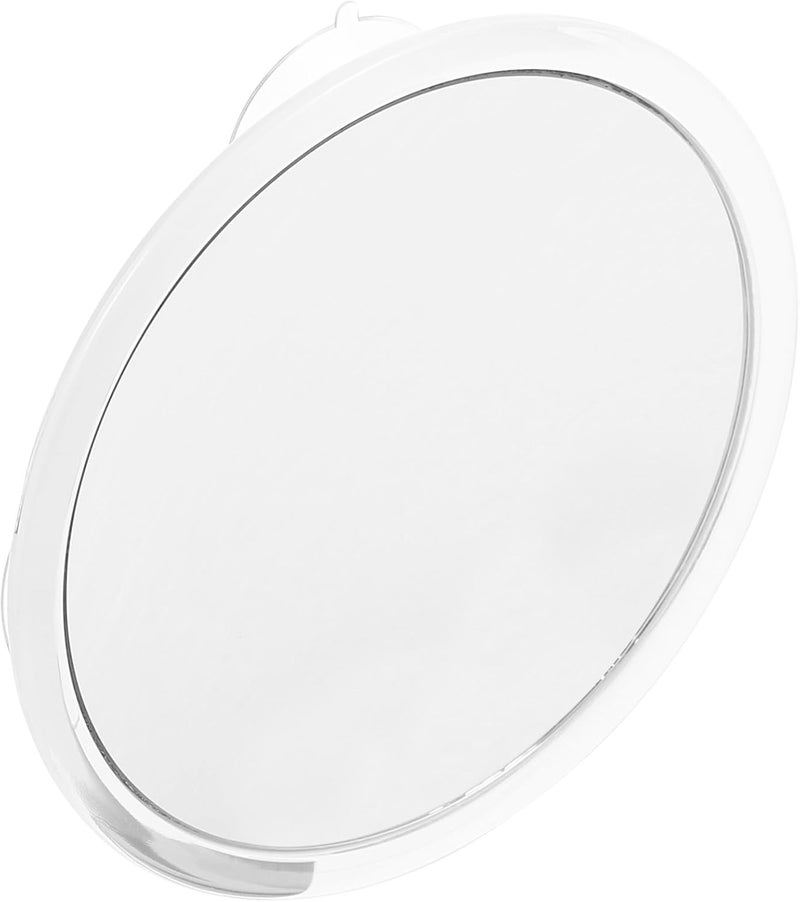 Uonlytech Nail-Free 15x Magnifying Cosmetic Mirror with Triple Suction Cups 6.4 Inch Round Single Side Makeup Mirror for Home and Travel Use White - Image 1