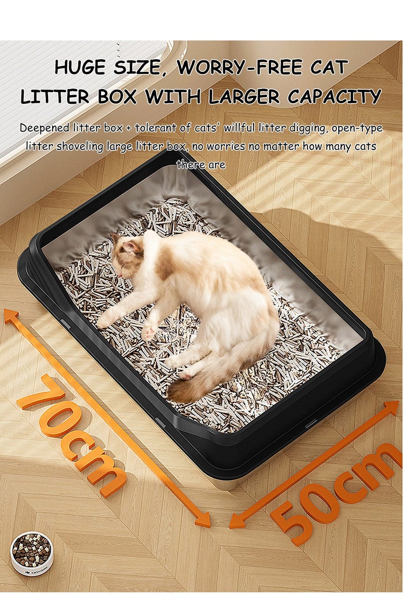 كيدل الأبحاث المتعلقة ب غير القابل للصدأ مربع القمامة القط - Image 2