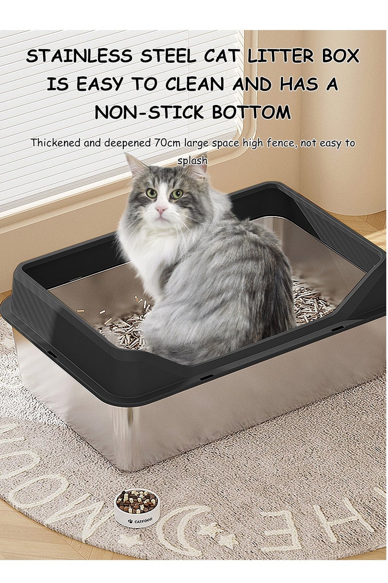 كيدل الأبحاث المتعلقة ب غير القابل للصدأ مربع القمامة القط - Image 5