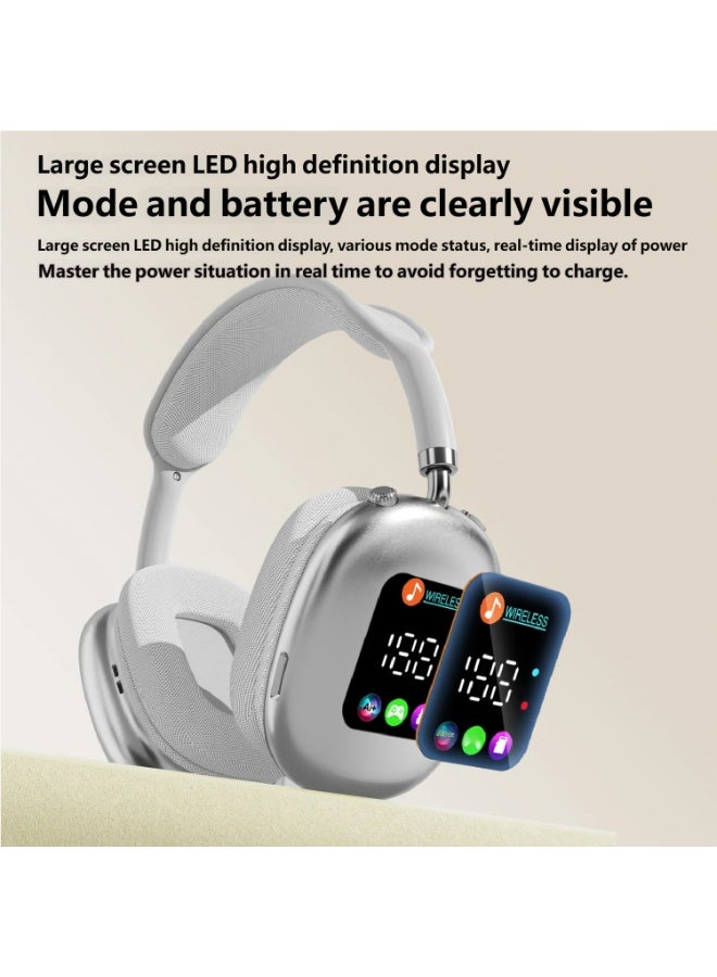 AKZ The MAX600 wireless ear-hook Bluetooth headphones feature an RGB display and card reader, ultra-long battery life, and are ideal for sports. - Image 2