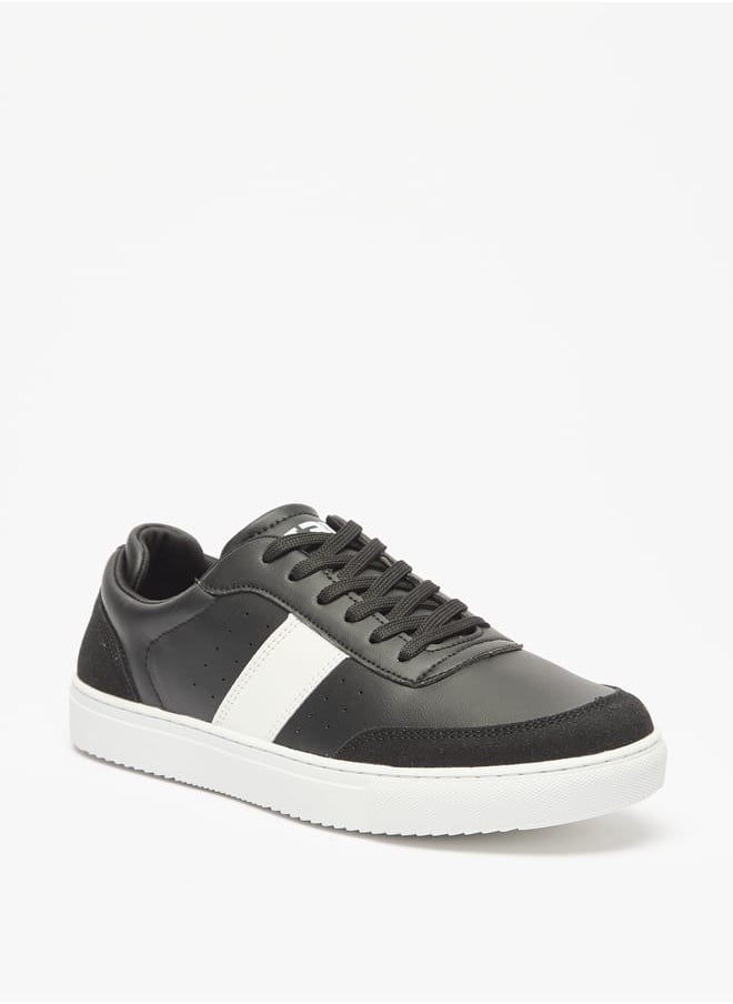 LBL by Shoexpress Men Panelled Lace-Up Sneakers  - Image 2