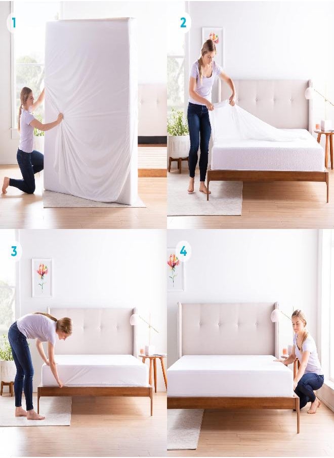 LINENSPA Linenspa Zippered Mattress Encasement - Waterproof & Bed Bug Proof - Premium Noiseless & Absorbent Cover - Twin 