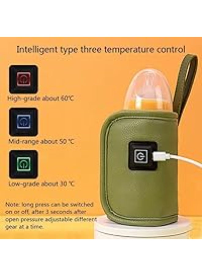 سخان رضاعة أطفال USB محمول ذكي – 3 مستويات حرارة، تسخين سريع ومتساوٍ، مناسب لجميع زجاجات الرضاعة، مثالي للسفر والسيارة والمشاوير اليومية - Image 4