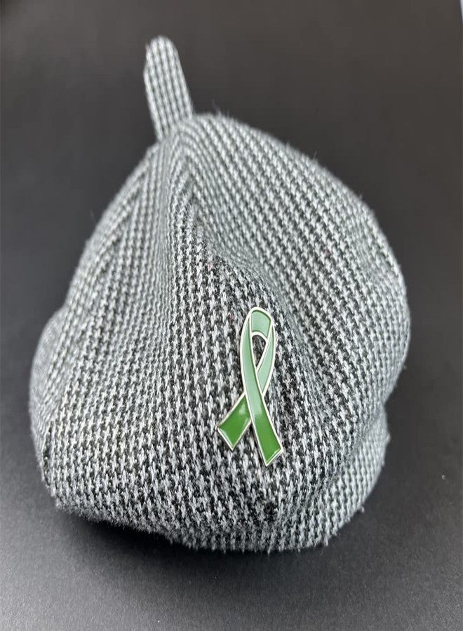Alodidae 25 Pcs Green Ribbon Pin Mental Health Awareness Brooch - Image 5