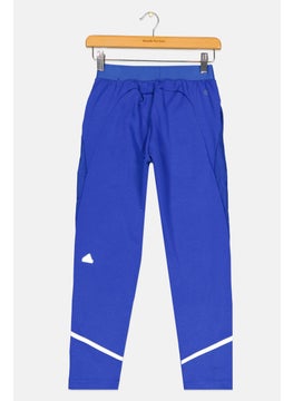 Adidas Kids Boy Brand Logo Outdoor Sweatpants, Blue  - Image 2