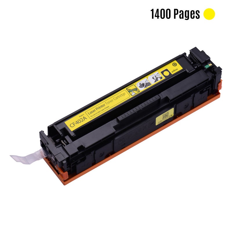 حافظة حبر طابع متوافقة كبديل متوافقة مع سلسلة HP Color LaserJet Pro M252/MFP M277 (لون أصفر، عبوة واحدة) - Image 3