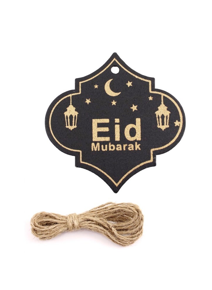 PARTY FUN Eid Mubarak English Gift Tag 6Pcs Pkt 7Cm  - Image 1