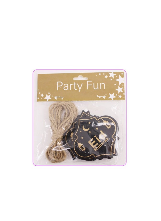 PARTY FUN Eid Mubarak English Gift Tag 6Pcs Pkt 7Cm  - Image 3