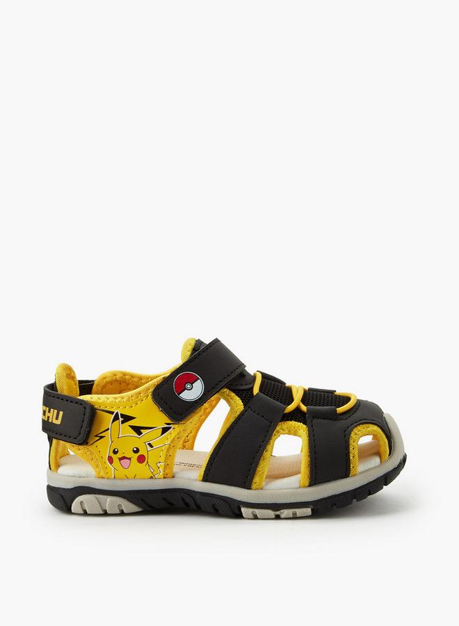Pokemon Boys Printed Hook & Loop School Sandals - Image 3