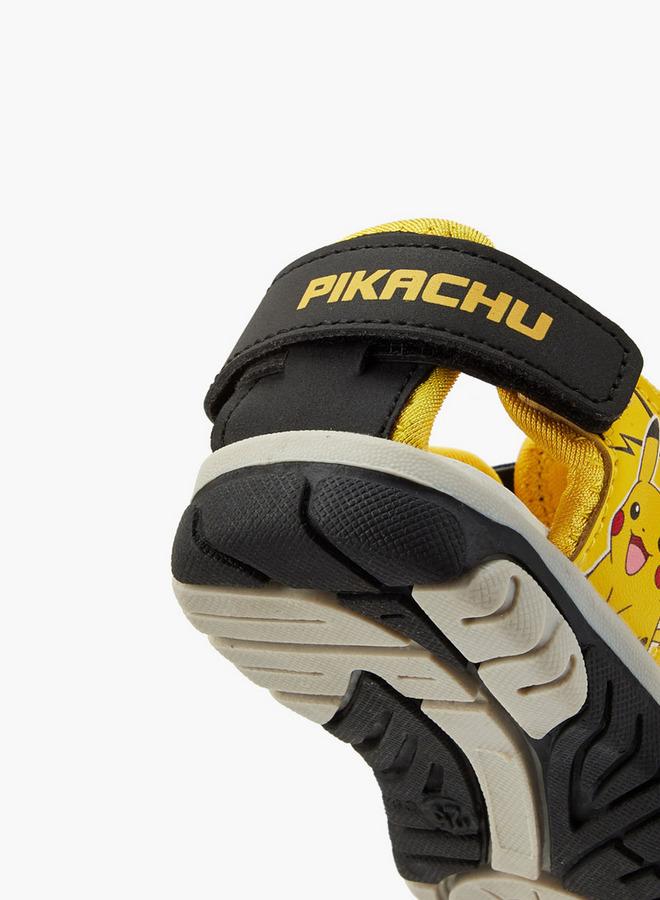 Pokemon Boys Printed Hook & Loop School Sandals - Image 5