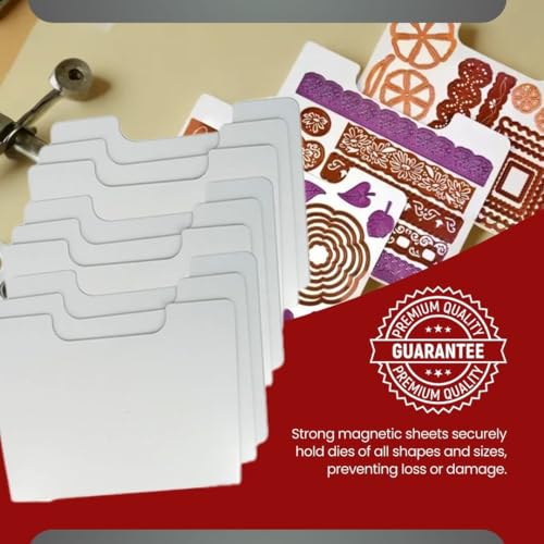ArtBin 6979AA Magnetic Die Sheet Set 9-Pack, Die Organizers, Magnetic Organizer Sheets, 3 Sheets [2-Pack], White - Image 5