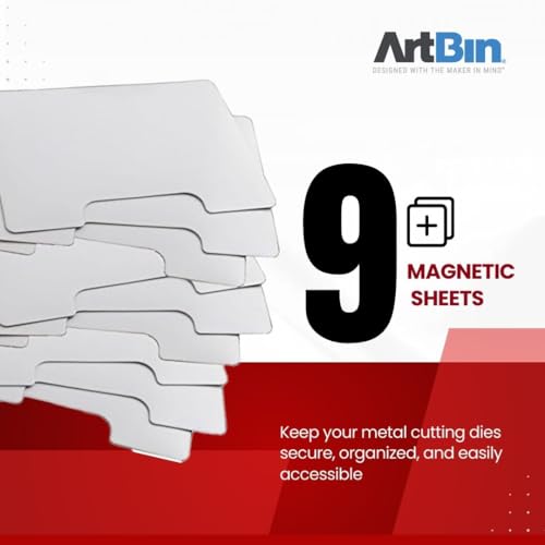 ArtBin 6979AA Magnetic Die Sheet Set 9-Pack, Die Organizers, Magnetic Organizer Sheets, 3 Sheets [2-Pack], White - Image 2