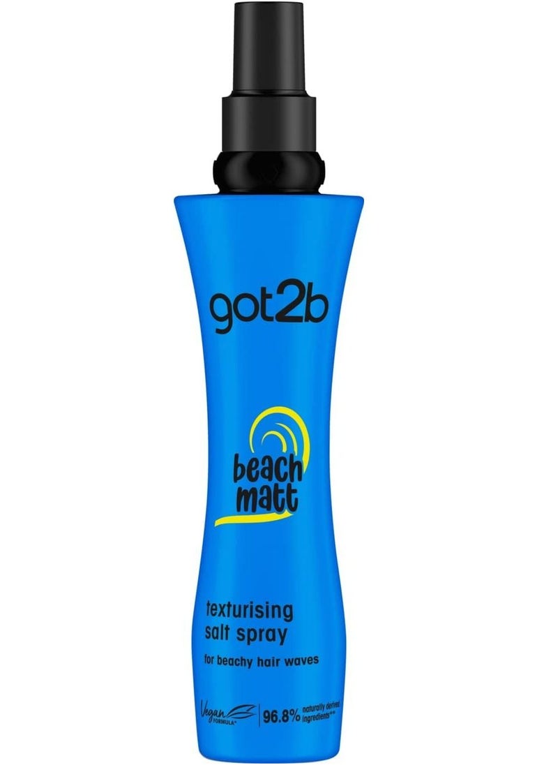 Got2b - Schwarzkopf Got2B Beach Matt Texturizing Salt Hair Spray 200ml - Image 1