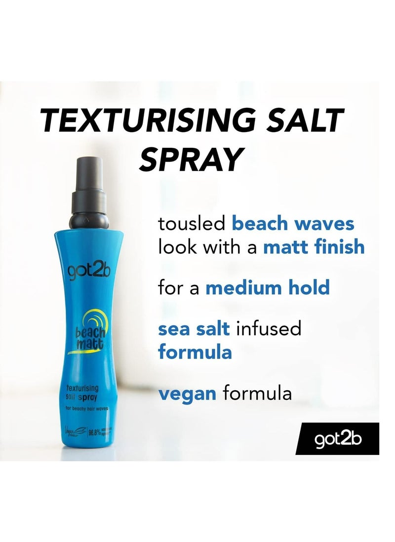 Got2b - Schwarzkopf Got2B Beach Matt Texturizing Salt Hair Spray 200ml - Image 1