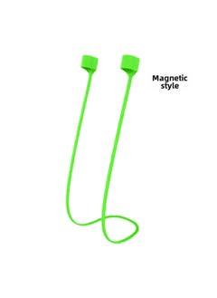 For Airpods3 Headset Anti-lost Rope Silicone Magnetic Anti-lost Lanyard Apple Pro2 Bluetooth Headset Anti-lost Rope-Color:[Magnetic] Emerald Green-Model:Bare Metal Without Packaging