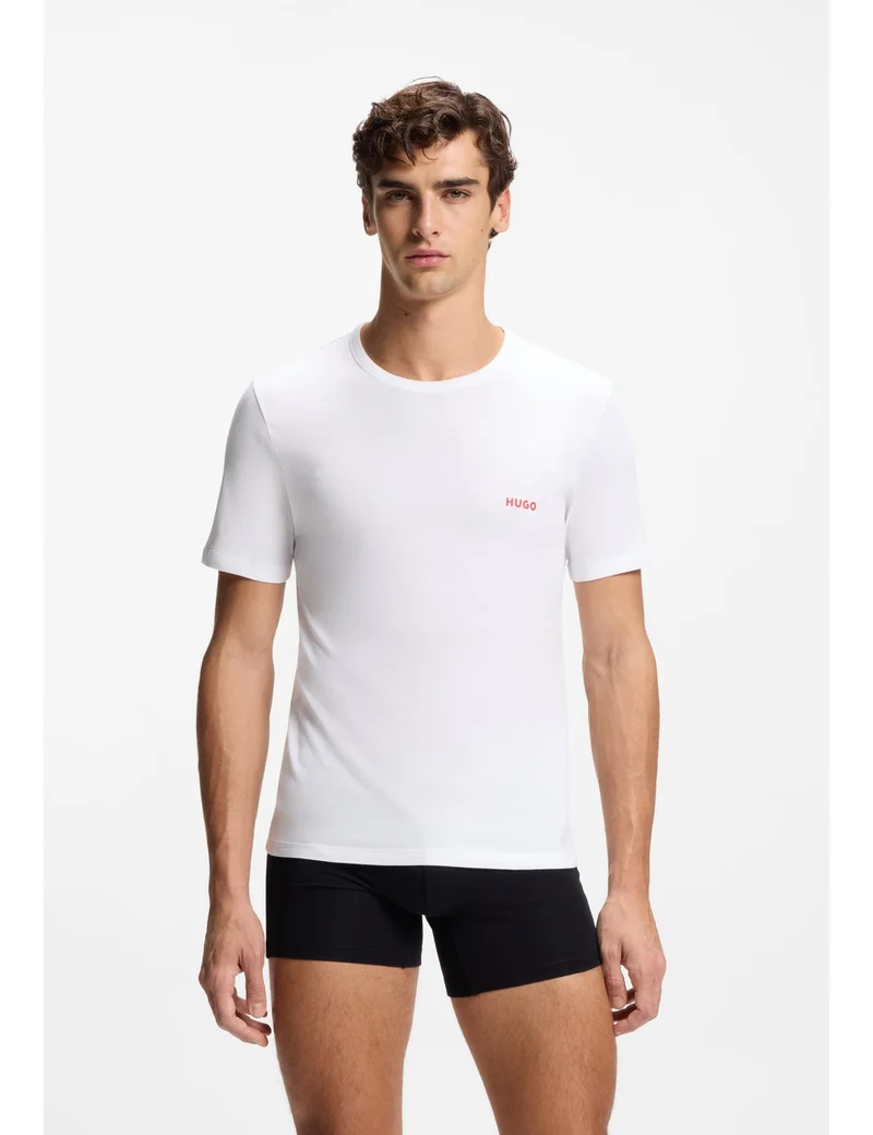 HUGO Patterned Assorted three-pack cotton T-Shirts with logo print for Men | Best Price UAE