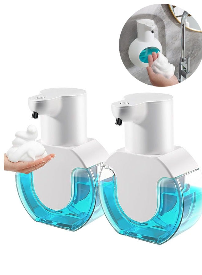 يلا جوي 14.2oz / 420ml عدم الاتصال التلقائي رغوة الصابون السائل ، قابلة للشحن الجدار شنقا ذكي موزع الصابون السائل ( حزمة 2 ) - Image 1